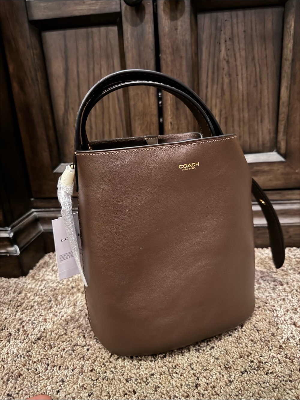 COACH BLEEKER BUCKET BAG 21 Brown Leather Bucket Bag - Picture 5 of 9